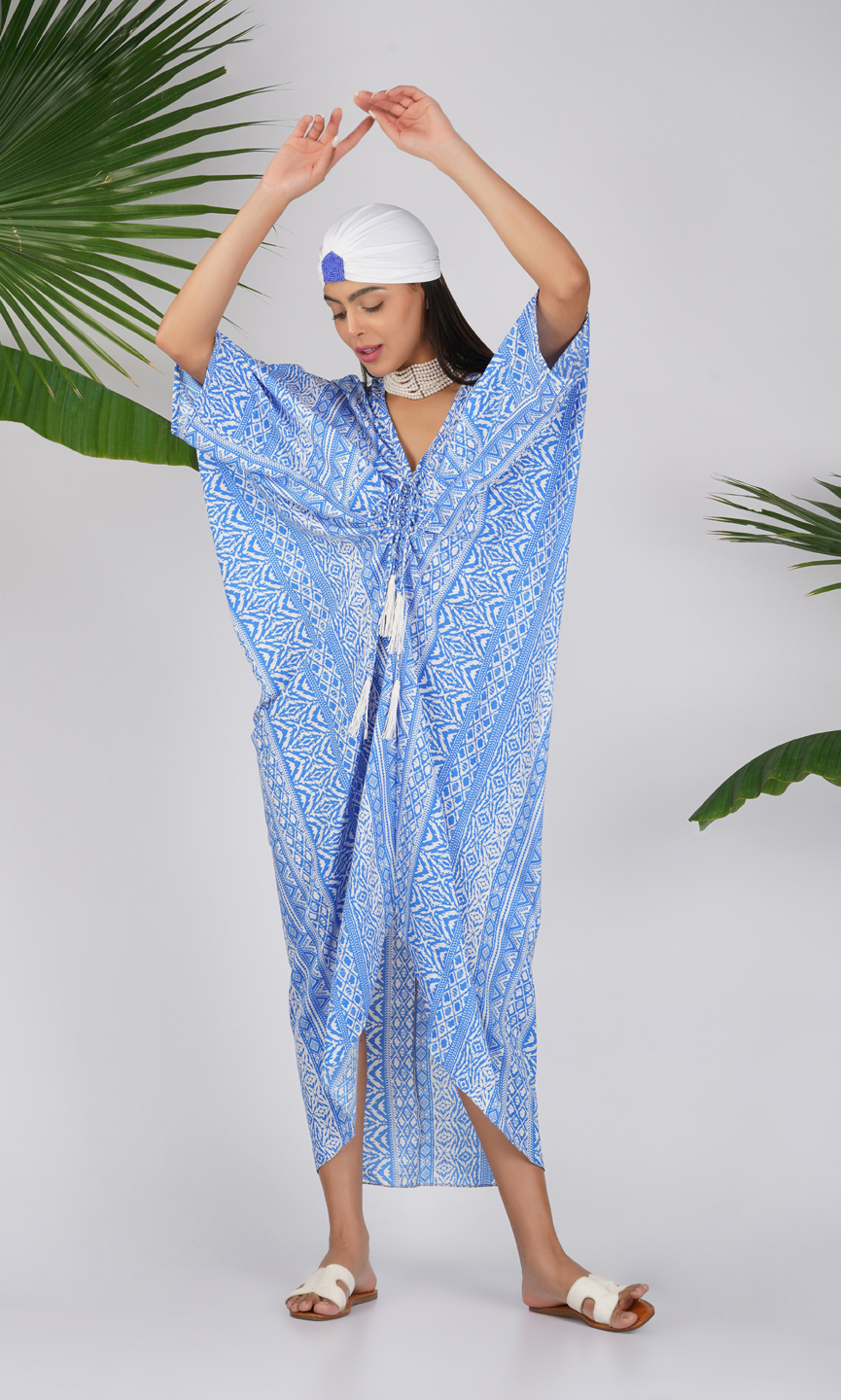 Short Beach Kaftan Coverup Dresses Online | Love Shushi